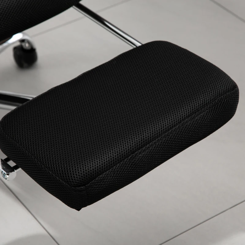 Vinsetto scaun de birou ergonomic, insertie plasa, negru