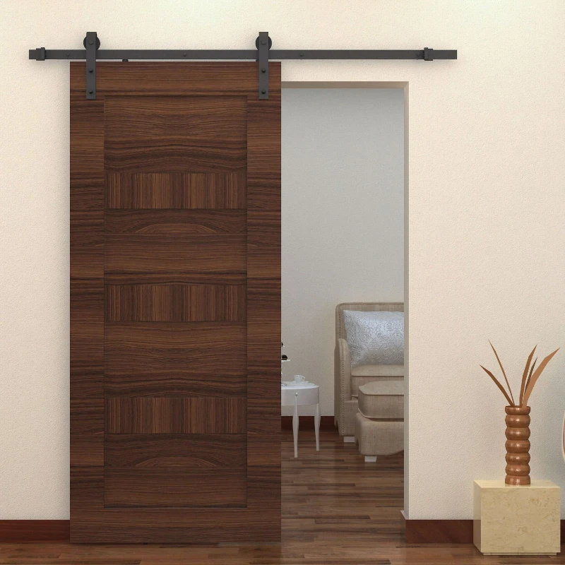 HomCom Binario per Porta Scorrevole Portata 100kg con Kit Accessori