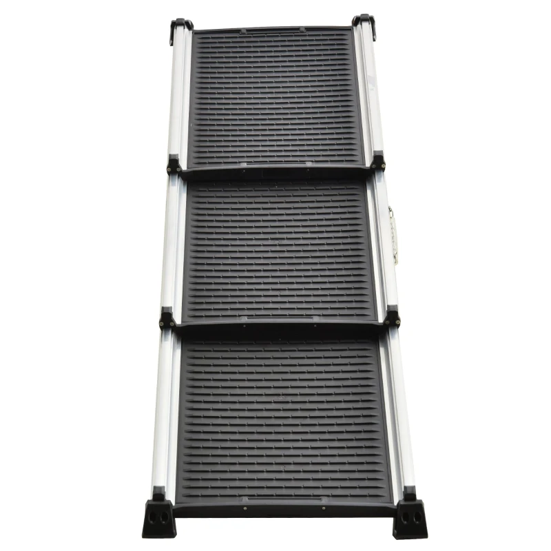 PawHut rampa pliabila si antiderapanta pentru caini, neagra