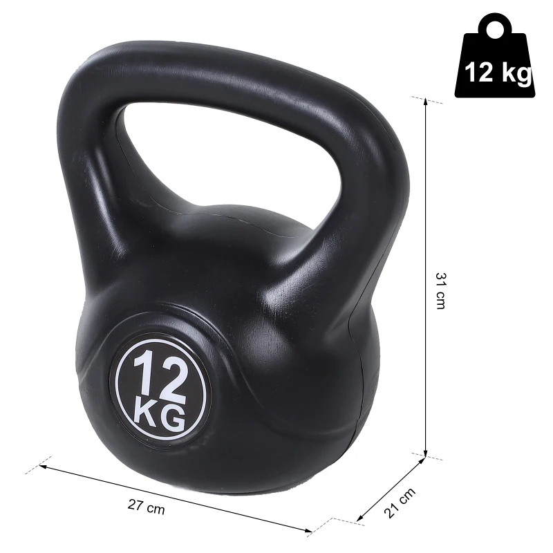 Homcom Kettlebell 12 kg Cross‑Training cu disc de nisip