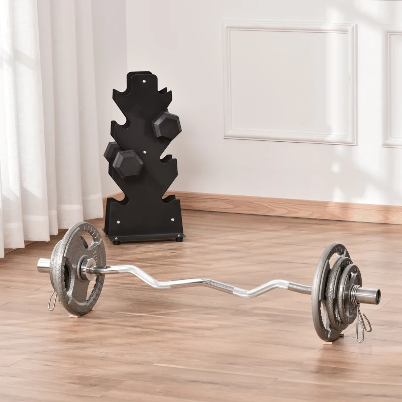 Homcom Set 6 Discuri Greutati – 35 kg, Otel pentru Haltere