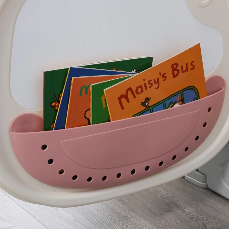 HOMCOM Gard pentru Copii 14 Bucati Pliabile Design cu Interblocare Jucarii 160x152x62cm