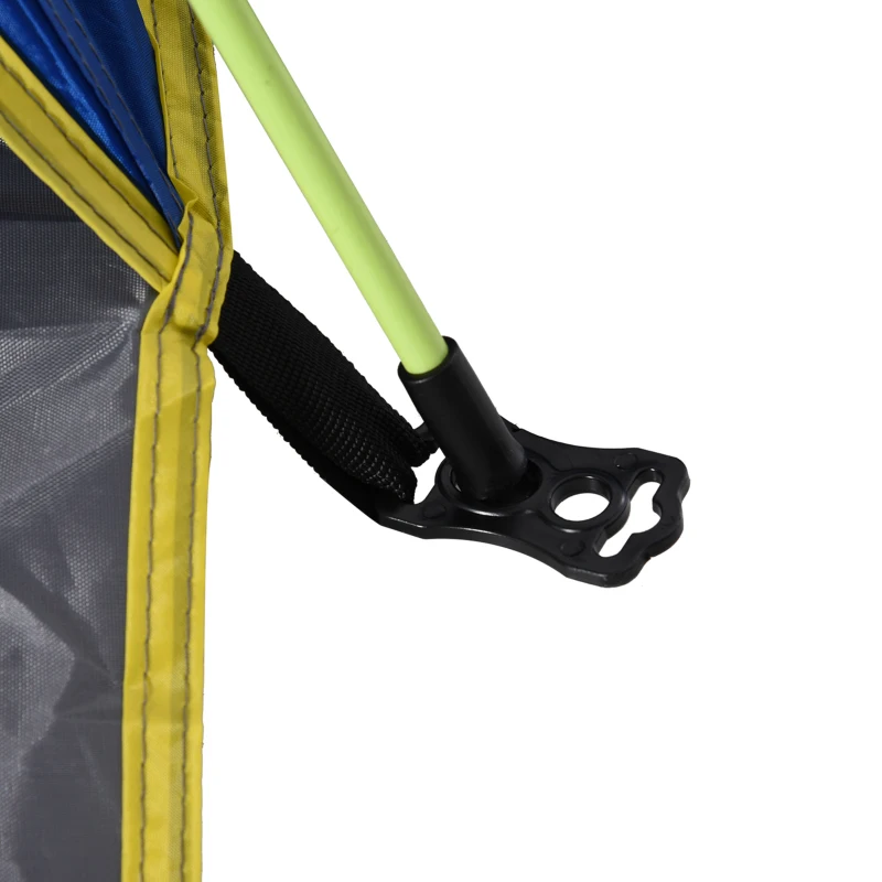 Outsunny Cort Plajă Pop Up cu Ferestre Perforate și Usa Inchisa