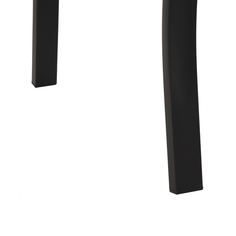 Outsunny Banca de Gradina din Metal Negru cu 2 Locuri Banca de Exterior