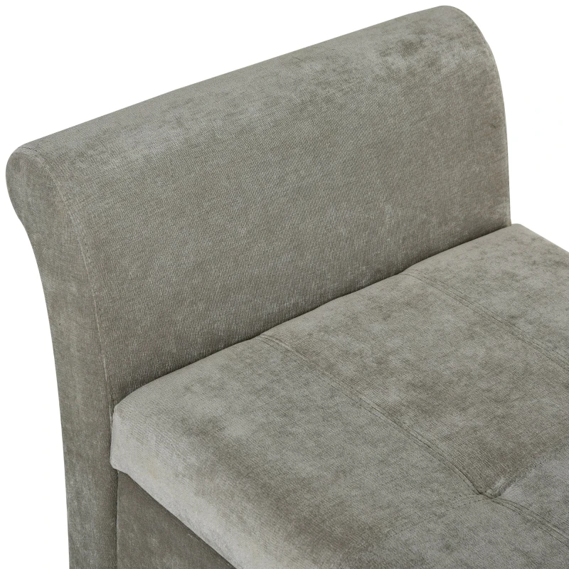 HOMCOM banca de depozitare captusita, 136,5x45x62 cm(m-7)