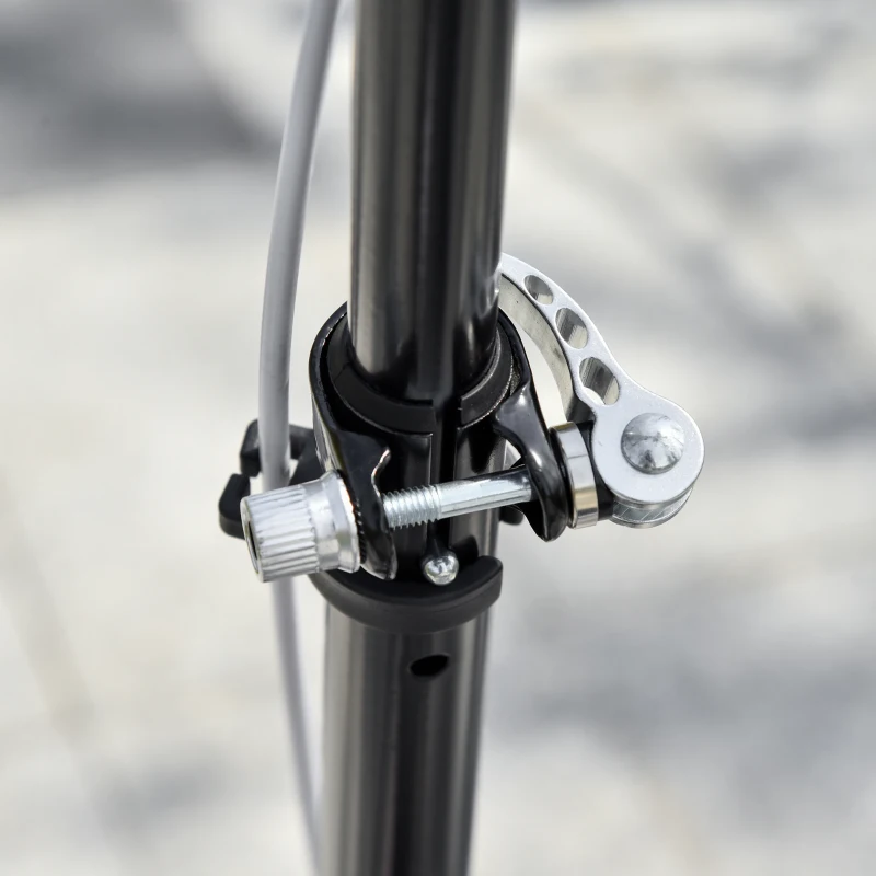 HOMCOM Patinete Scooter de 3 Ruedas Plegable Scooter de Oscilación de Reductor para Niños +4 Años con Freno Manillar Ajustable Carga 60kg Negro