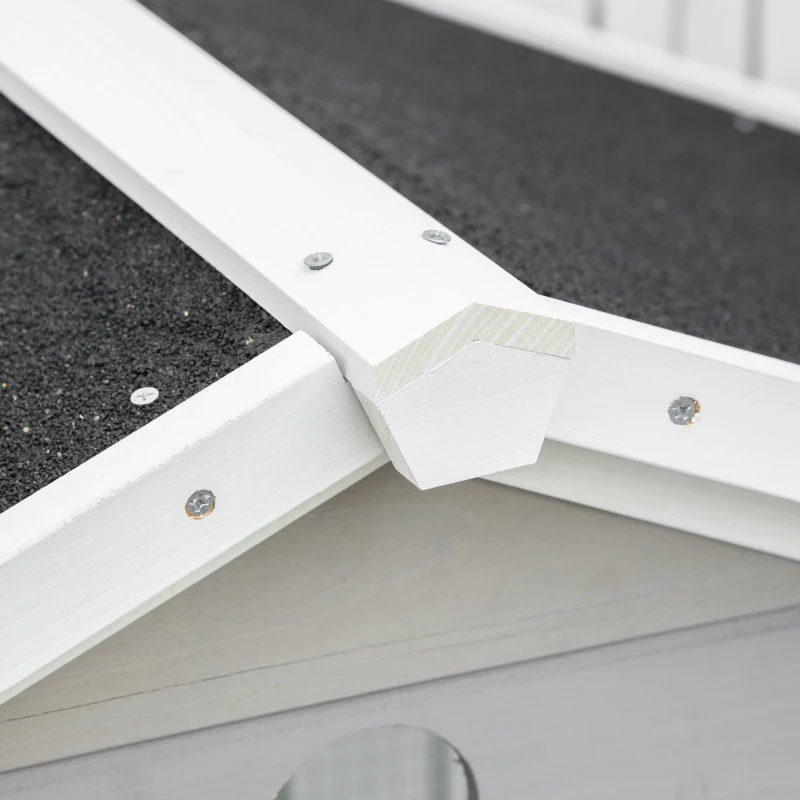 PawHut drewniana woliera dla ptaków 112 cm x 68 cm x 154 cm