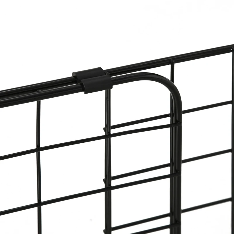 PawHut kratka ochronna dla psa do samochodu uniwersalna regulowana kratka do bagażnika przegroda metalowa kolor czarny (91-152) x 30 cm