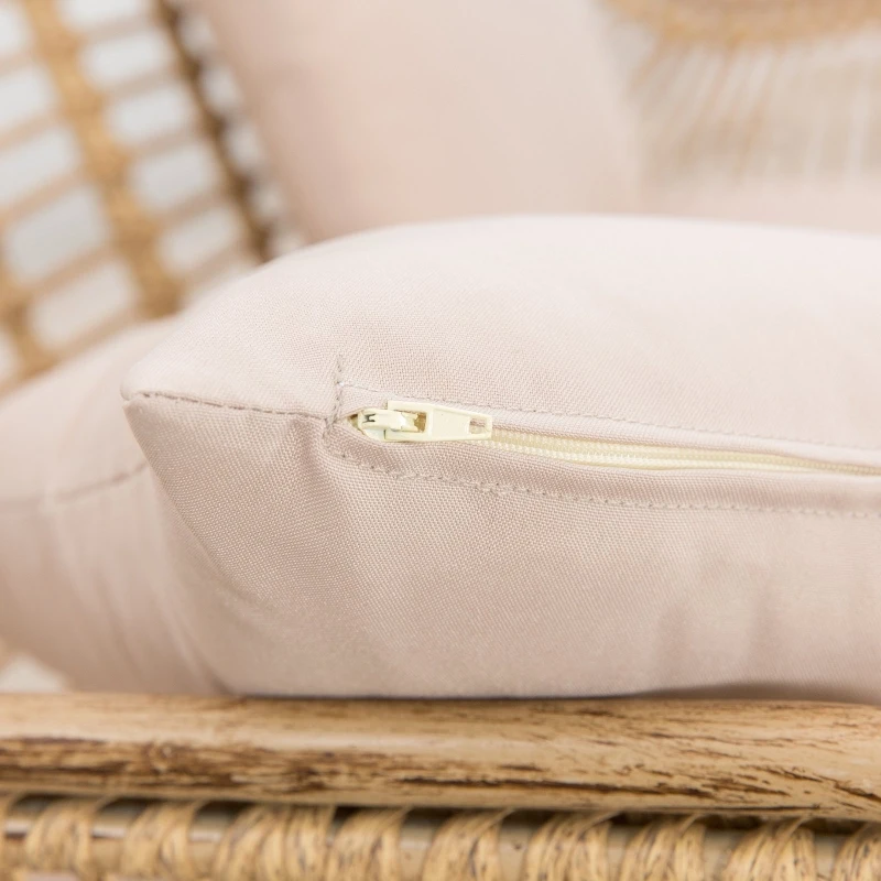 Zestaw mebli ogrodowych do siedzenia na zewnątrz ze stolikiem kawowym Rattan Beżowy Outsunny®