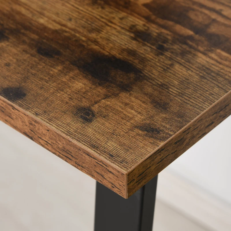 Biurko komputerowe Stół biurowy Biurko do komputera industrialny design stal brązowy