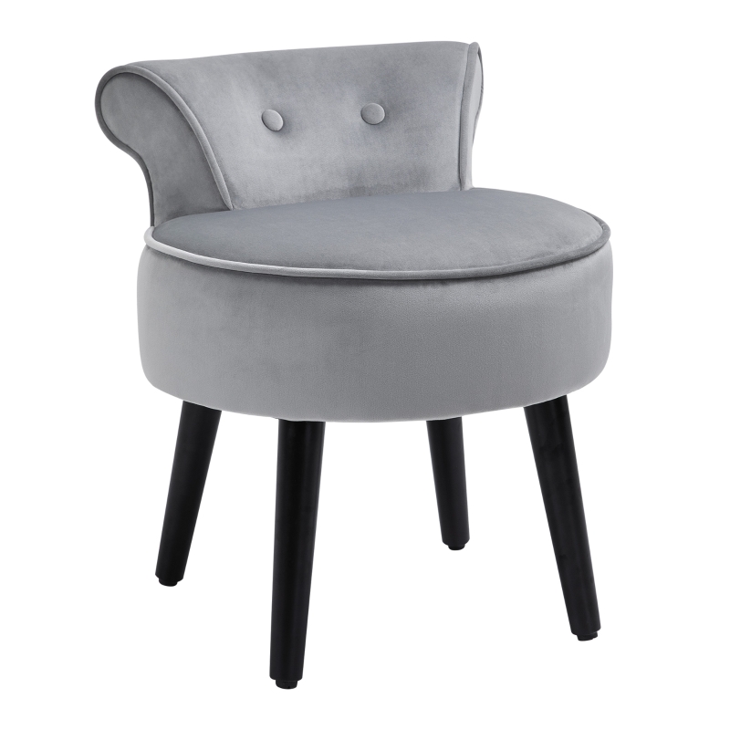 HOMCOM Fußhocker 838-072GY Grau