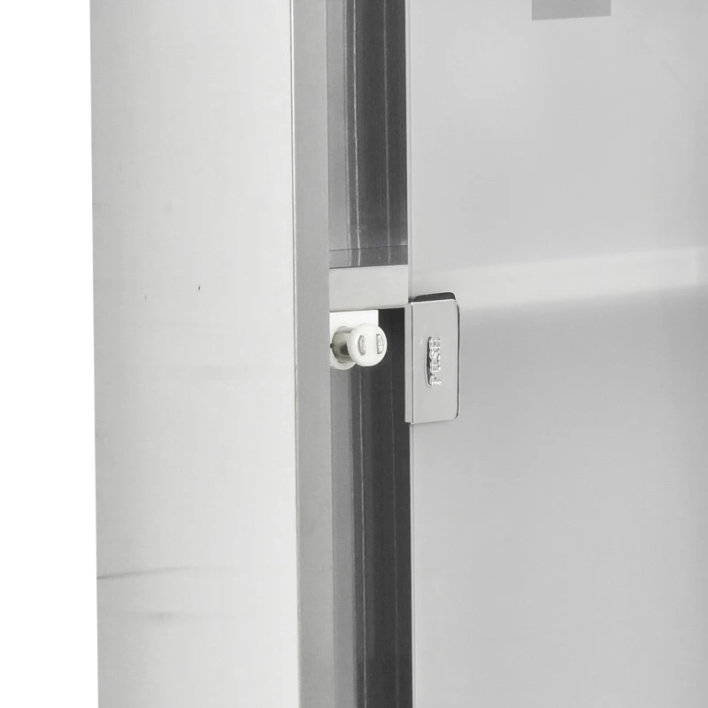 kleankin Szafka Medyczna na Leki z Zamkiem i Krzyżem Pierwszej Pomocy, Stal Nierdzewna