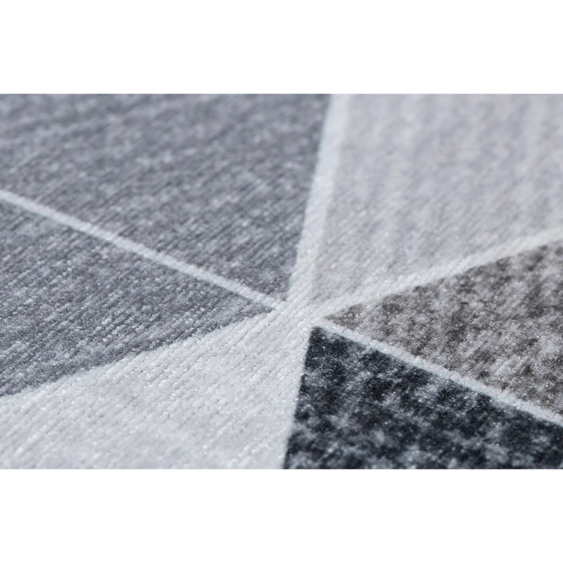 Homcom Teppich pfegeleicht Kurzflor Anthrazit Grau 170 x 120 x 0,7 cm