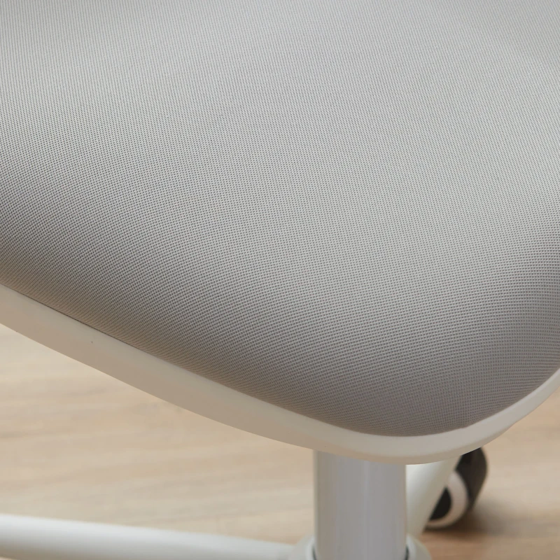 Vinsetto Krzesło biurowe krzesło do pracy z funkcją kołysania z regulacją wysokości siateczka szare