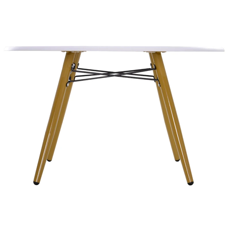 HOMCOM® ŁAWA STOLIK KAWOWY NOCNY OKRĄGŁY drewno + metal
