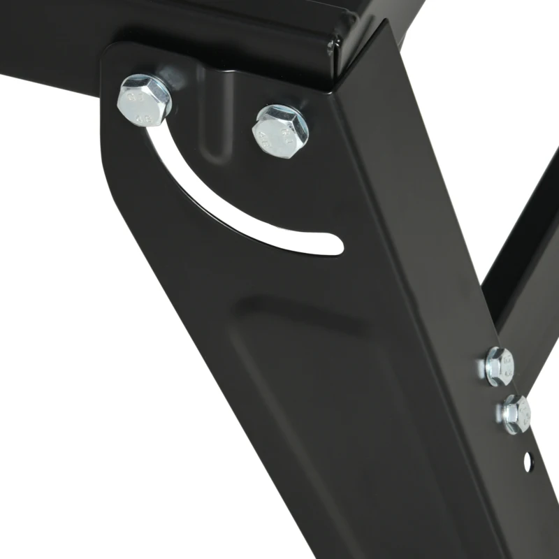 Stół roboczy HOMCOM blat roboczy stół do pracy chowany i składany blat udźwig 100 kg stół roboczy blat roboczy stół o regulowanej wysokości metal bambus naturalne drewno + czarny + czerwony 68 x 60 x 21-78 cm