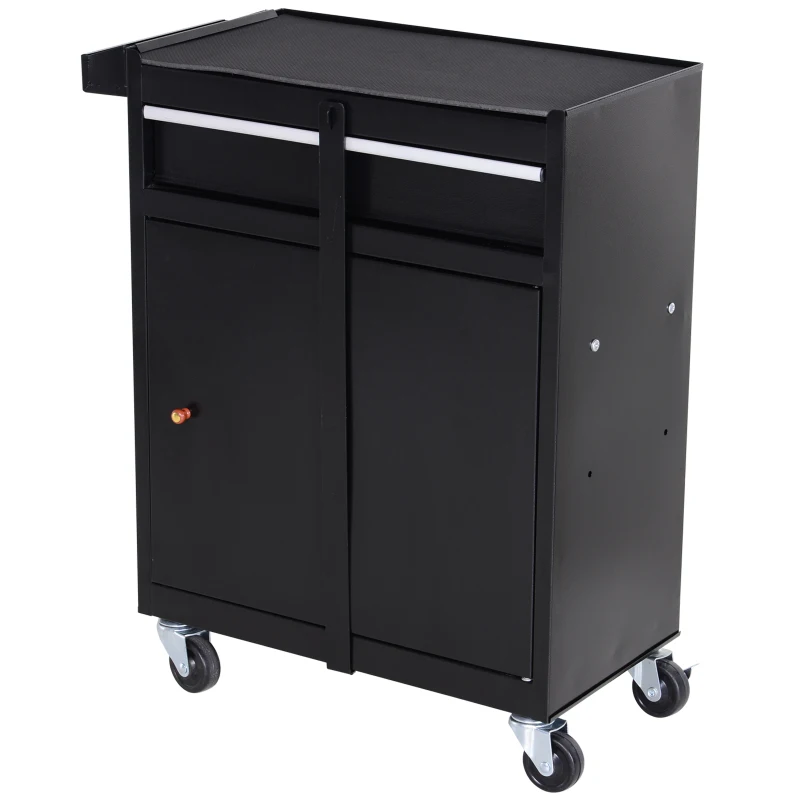 Wózek warsztatowy DURHAND skrzynka narzędziowa z 5 szufladami kółka 360° metalowy 52,5 x 28 x 104,5 cm