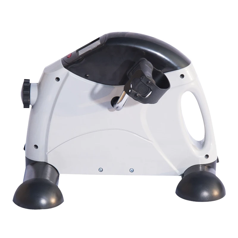 HOMCOM® mini bike fietstrainer fitnessapparaat hometrainer fitnessbike indoor sport bicycle exercise fitness LED-scherm (grijs / mini bike)