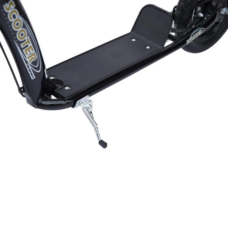 HOMCOM Kinderroller Scooter Tretroller Cityroller Kinder Roller Kickboard 12 Zoll Schwarz 120 x 52 x 80-88 cm