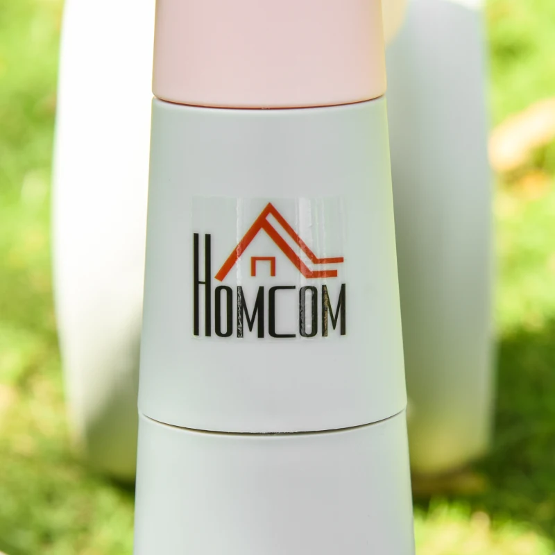 HOMCOM Kinder Laufrad Lauffahrrad Balance Bike ab 1 Jahr Baby Rutschrad mit TPU-Rädern keine Schrauben Geschenke für Jungen/Mädchen Kleinkind Spielzeug Rosa+Grau 60 x 24 x 37 cm