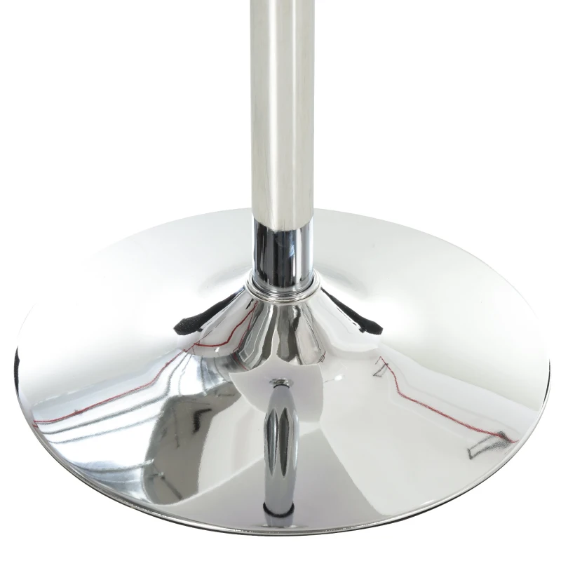 HOMCOM bistrotafel pub bartafel in hoogte verstelbare vierkante statafel tafel staal wit 60 x 60 x 71-92 cm | Aosom.de