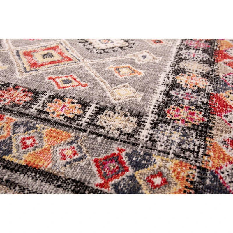 Outsunny Teppich In- und Outdoor Multicolor Hell 170 x 120 x 0,5 cm