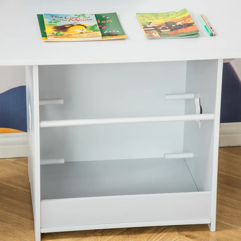 Stolik i krzesła dla dzieci HOMCOM 71 cm x 48 cm x 49,5 cm