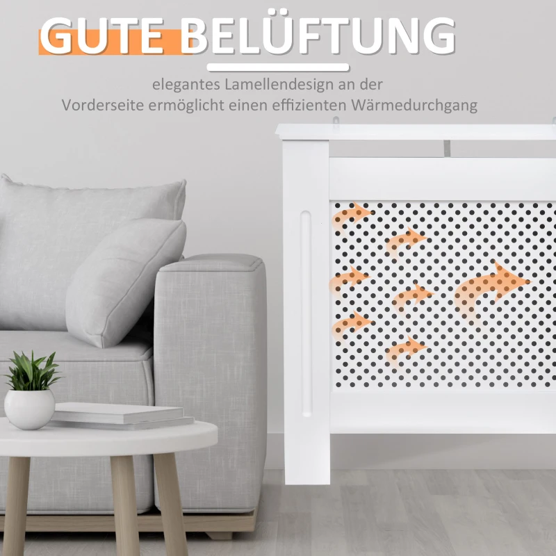 Osłona maskownica na kaloryfer grzejnik 78 cm biała HOMCOM®