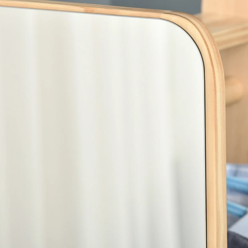 HOMCOM Standspiegel Natur 40 cm x 44,5 cm x 170 cm