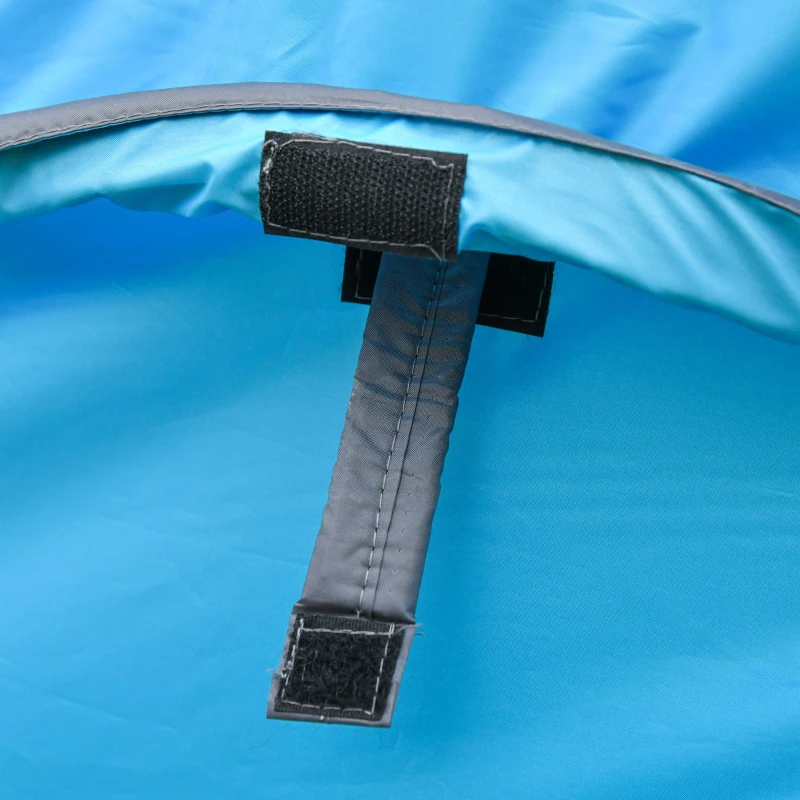 Outsunny Namiot reklamowy dla 1–2 osób Namiot kempingowy 3 sezony Włókno szklane niebieski + szary