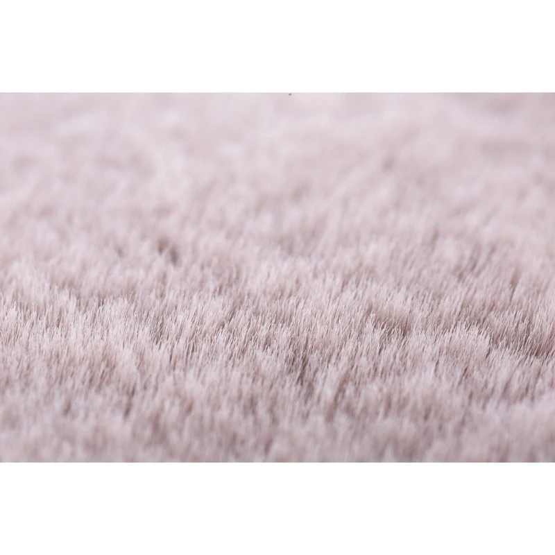 Homcom Kunstfell Hochflor Altrosa 80 x 55 x 3 cm