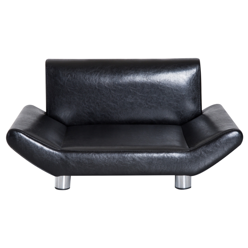 PawHut Haustiersofa Hundesafa Hundematte Hundebett Haustierbett Hunde Hundecouch Schwarz 71.5 x 44,5 x 35 cm