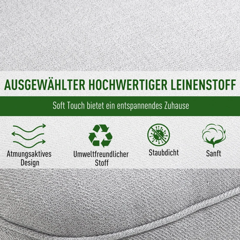 HOMCOM Relax Chair z poduszką oparcia Krzesło TV Podniesione stopy