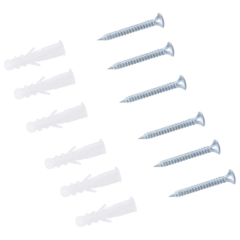 HOMCOM PÓŁKA ŚCIENNA STOLIK SKŁADANY biała