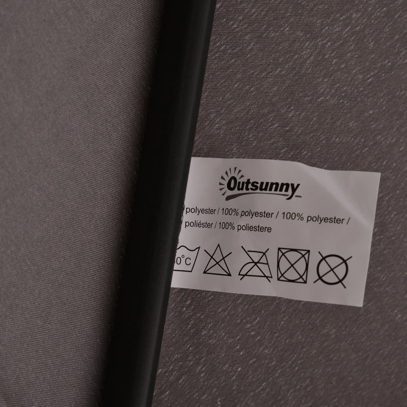 Parasol UV50+ parasol na wysięgniku podstawa i 4 obciążniki z pokrowcem ochronnym aluminium