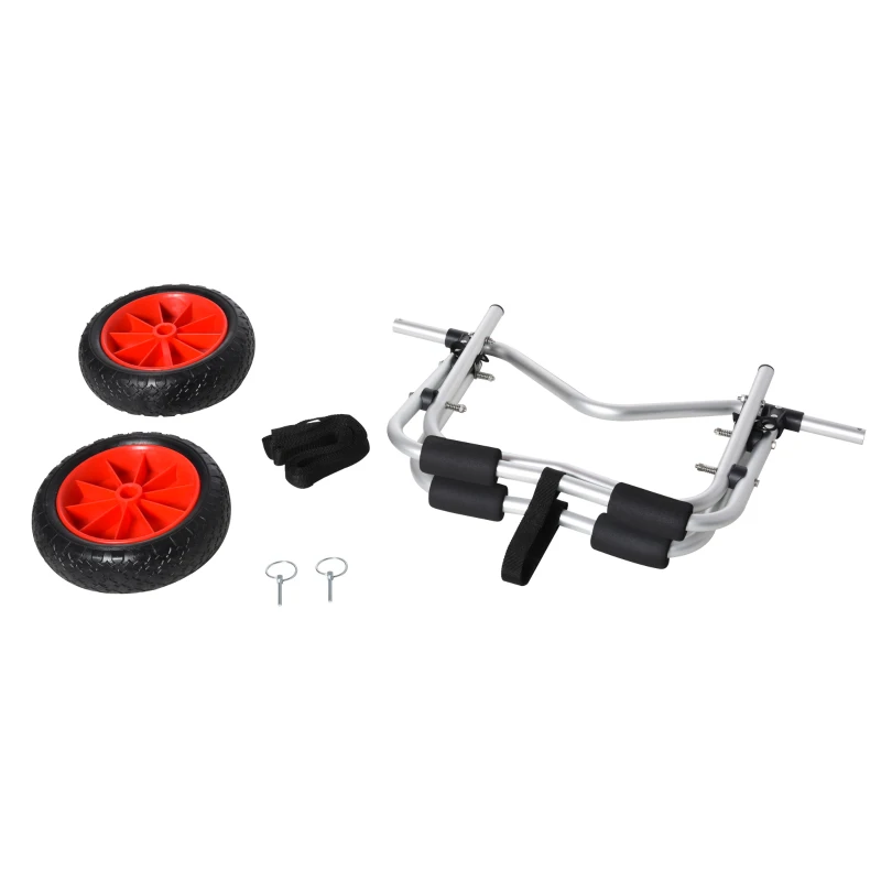 Składany Wózek do Kajaków i Kanadyjek HOMCOM z Szerokimi Kołami