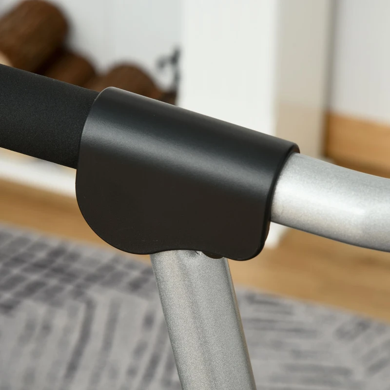 HOMCOM Elektrisches Laufband mit LED-Display Faltbares Fitnessgerät 1-12 Km/h Stahl Schwarz 138 x 67 x 111 cm