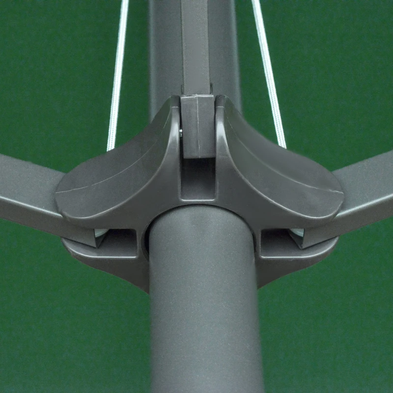 Parasol ze stojakiem parasol ogrodowy podwójny 460x270cm ciemnozielony