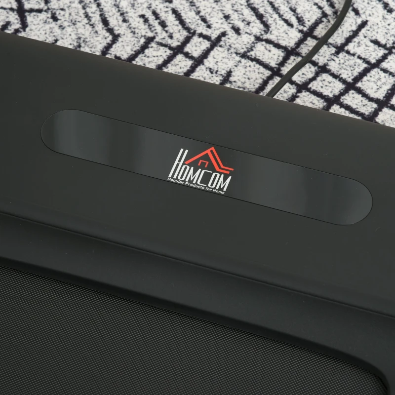 HOMCOM Elektrisches Laufband mit LED-Display Faltbares Fitnessgerät 1-12 Km/h Stahl Schwarz 138 x 67 x 111 cm