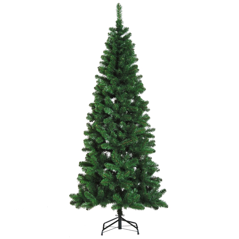 HOMCOM Weihnachtsbaum 81 cm x 81 cm x 210 cm
