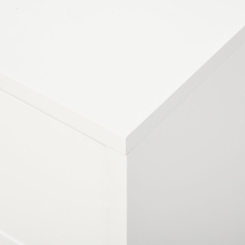 HOMCOM Fernsehtisch Fernsehschrank TV Lowboard Moderne MDF-Platte Gummiholzbeine Stauraum Wohnzimmer Büro für Fernseher bis zu 55 Zoll 115 x 40 x 51 cm Weiß