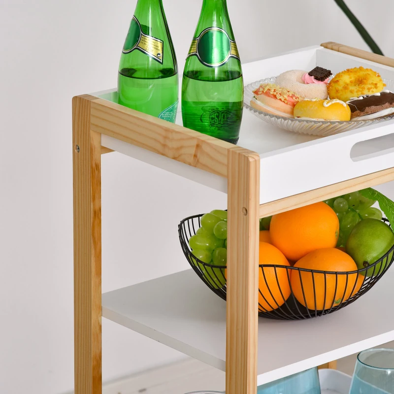 HOMCOM Wózek kuchenny Szafka kuchenna na kółkach