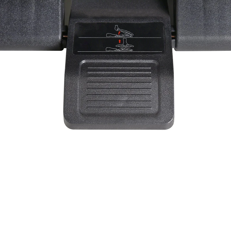 HOMCOM Voetensteun, voetenbank, voetsteun, in 3 hoogtes verstelbaar, HEUPEN, zwart, 45 x 34 x (10-16,5) cm voetensteun voetenbank voetsteun verstelbaar HEUPEN zwart | Aosom.de