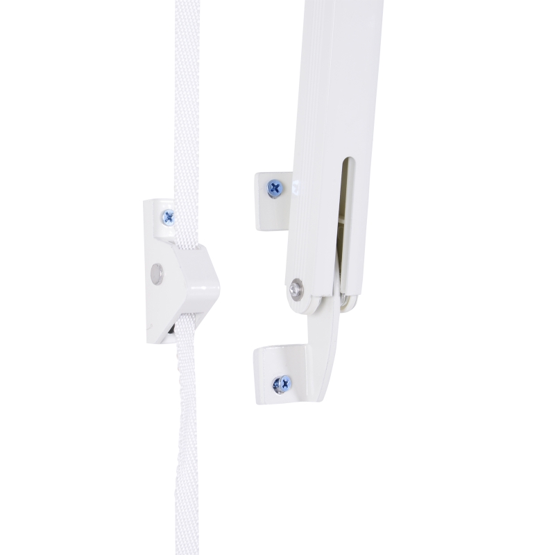 Outsunny Alu Markise Balkonmarkise Klemmmarkise Fallarmmarkise Fenster Sonnenschutz Braun 120 x 70 cm