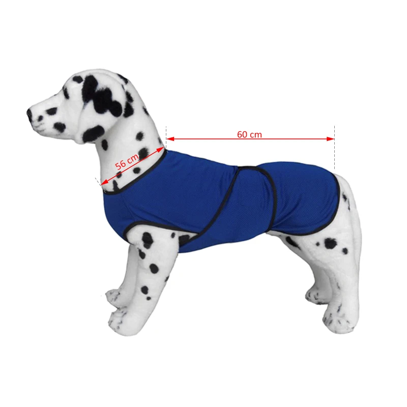 PawHut Hundekühlweste Kühlweste Kühljacke Hunde Cooling Vest schnelle Abkühlung Polyester Blau Ø56 x 60 cm