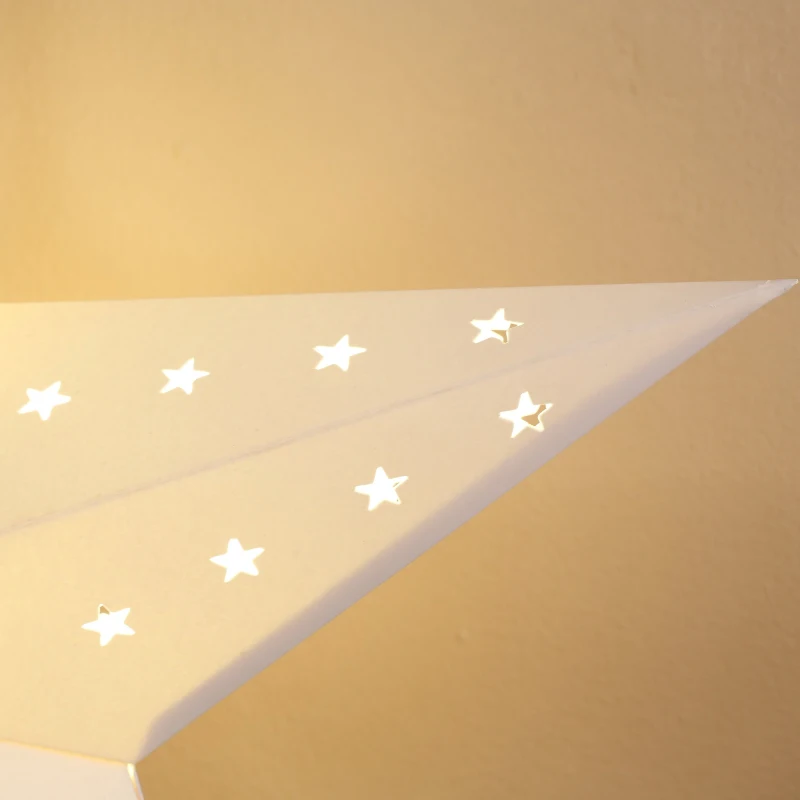 HOMCOM Weihnachtsstern mit LED Beleuchtung, Tischleuchte, Weihnachtsdekoration, 46 cm x 15 cm x 71 cm, Weiß & Gold