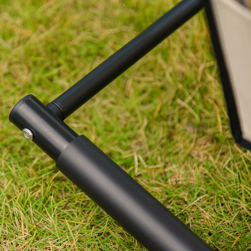 Fotel bujany Outsunny czarny 150cm x 62cm x 88cm