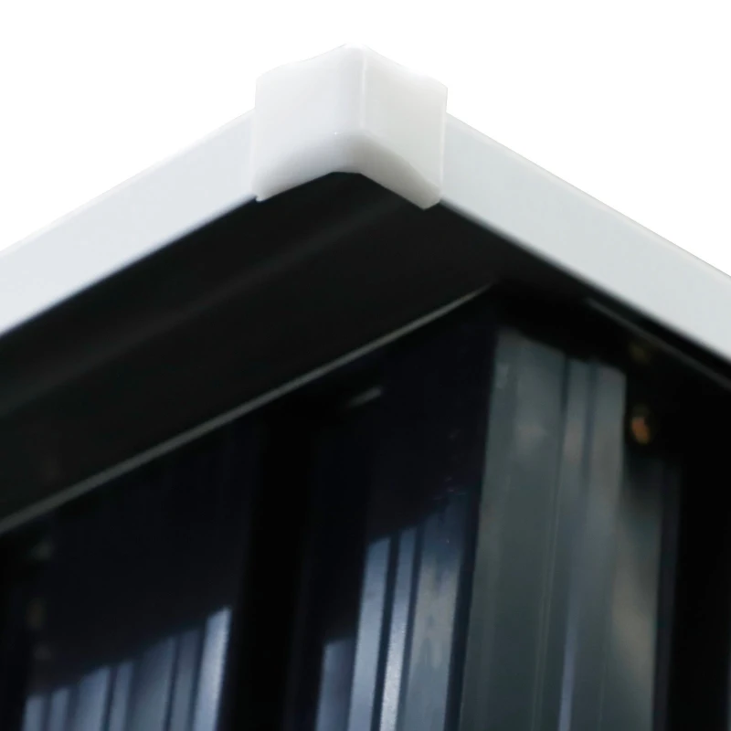 Outsunny Corrugated Steel Single Door Storage Garden Shed Outdoor Equipment Tool Sloped Roof - Grey