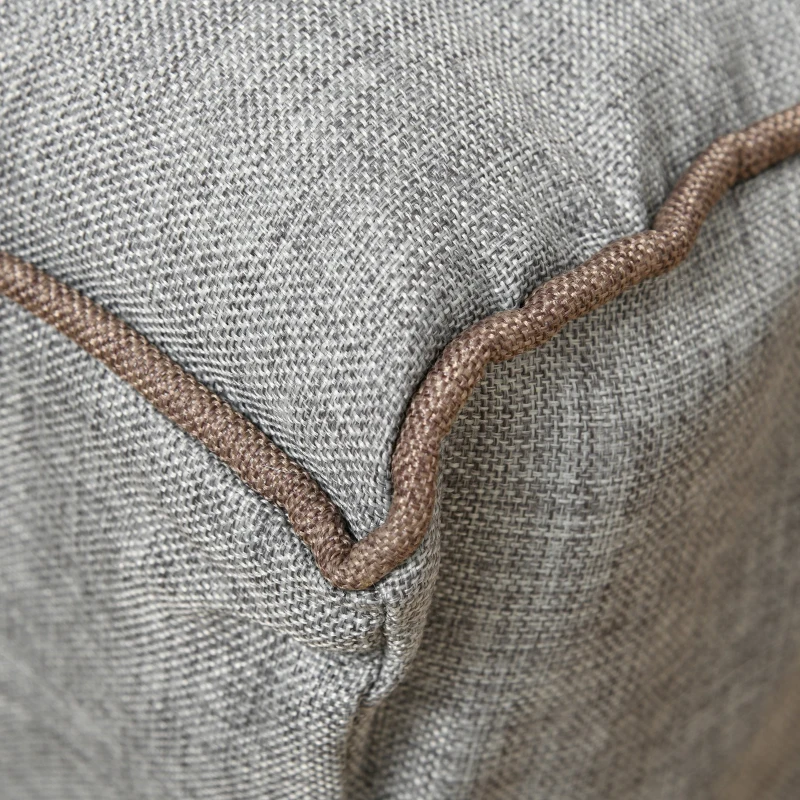 HOMCOM® Bodenstuhl Bodensessel Rückenlehne verstellbar modern für Wohnzimmer Büro Grau