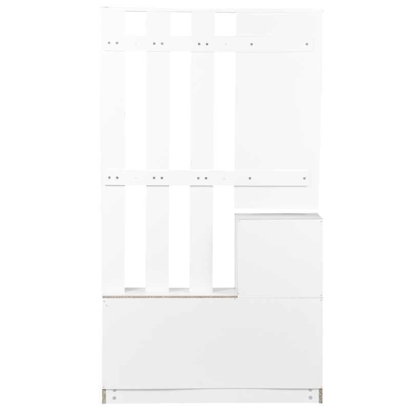 HOMCOM GARDEROBA WIESZAK LUSTRO SZAFKA NA BUTY